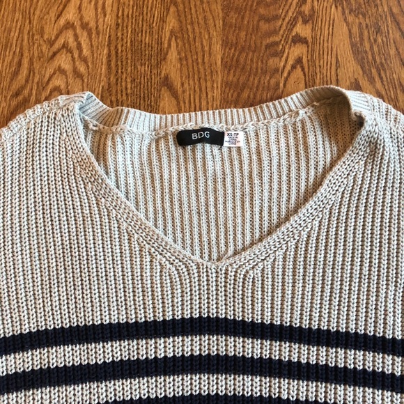 BDG Urban Outfitters gray navy stripes sweater - Picture 3 of 14